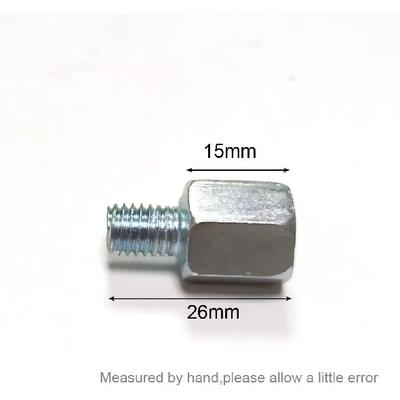 1 Pair Scooter Motorcycle Rear Mirror Adapters M10 10MM M8 8MM 6MM Clockwise Anti-clockwise Right Left Hand Thread Changing Screw (Color : 2X