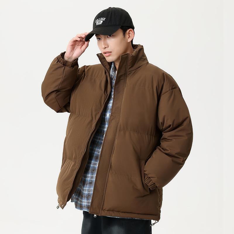 

Зимние пуховые хлопковые куртки, мужские свободные куртки-пуховики больших размеров, утолщенная теплая хлопковая одежда, зимние куртки, топы, модная хлопковая одежда 4XL темно-коричневого