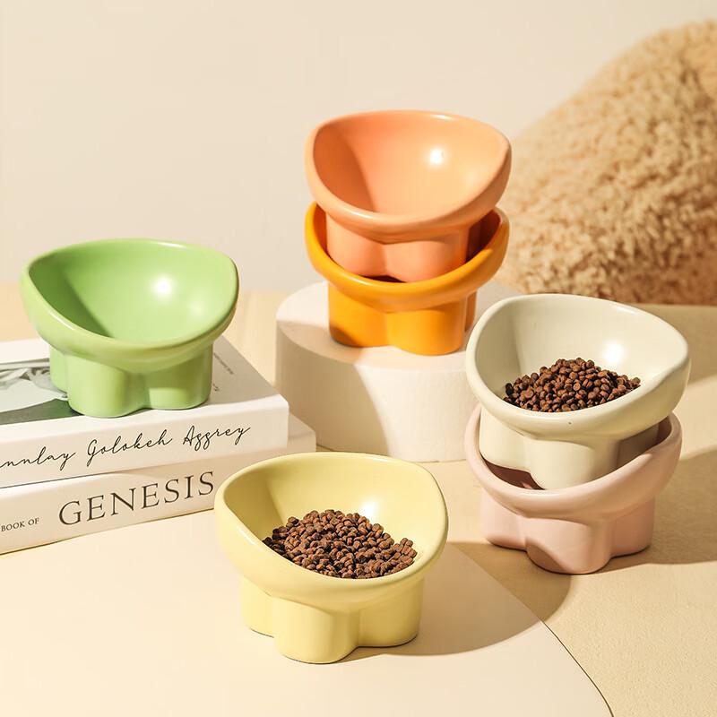 RuHan Elevated Ceramic Pet Double Bowl