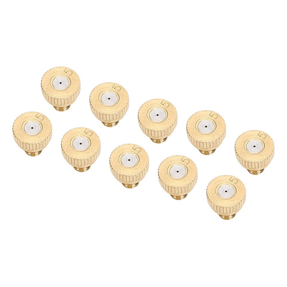 30PCS 10/24 UNC Thread Brass Misting Nozzle Brass Mist Sprayer Nozzle  Landscaping Humidification