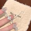 Full diamond four-leaf clover zircon bracelet light luxury high-end sense niche elegant adjustable [popular jewelry]