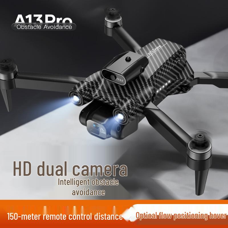 A13 Brushless Drone: Foldable 4-Axis with Optical Flow, Obstacle Avoidance, and HD Aerial Photography.