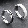 6mm White Ceramic Wedding Ring Wedding Band Jewelry Engagement Tungsten Steel Rings for Men Women Comfort Fit Size 6--13