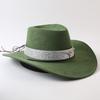 Chapeau de cowboy western classique à larges bords populaire européen et américain pour hommes et femmes chapeau de cowboy anti-soleil mode d'extérieur chapeau jazz