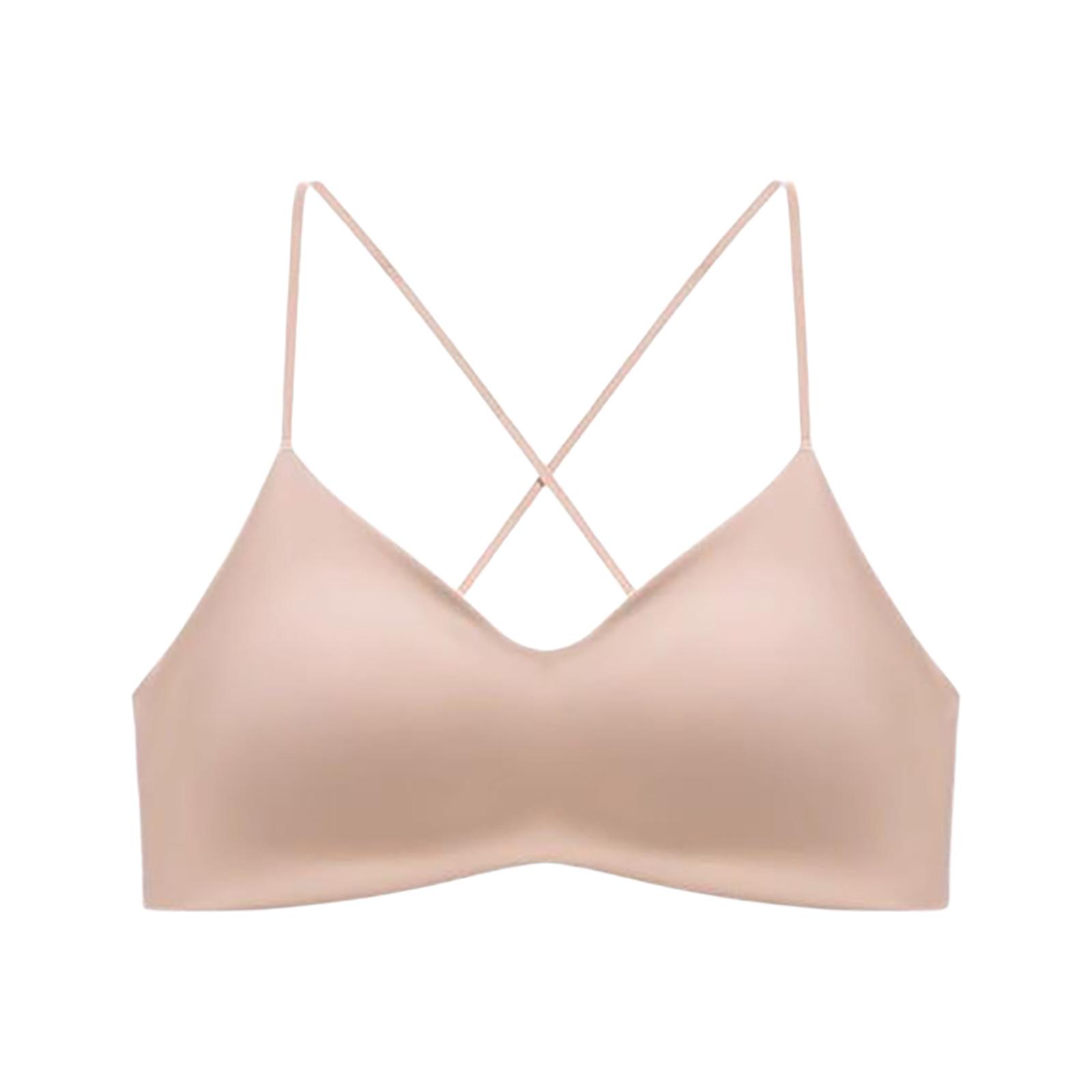 

Женское нижнее белье Тонкое нижнее белье с перекрещенной спинкой Бюстгальтер с бретельками через шею 34