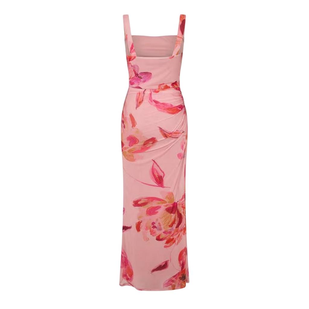 I Saw It First Womens/Ladies Floral Mesh Maxi Dress