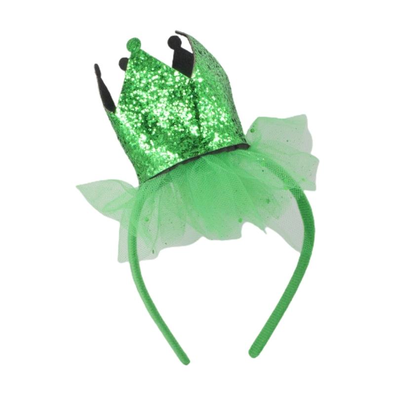 Green Hair Hoop Fun and Lucky Irish Hat Bopper for Patricks Day Festivities