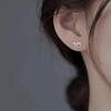 925 Sterling Silver Bow Stud Earrings - 2024 Trendy Luxury Niche Design