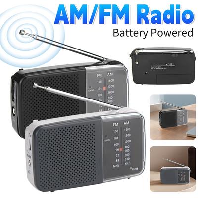 Mini Radio AM FM Battery Operated Portable Radio Best Reception Longest Lasting Running Walking Home Soundbox Running Cycling