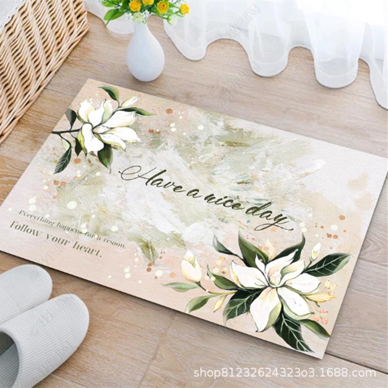 Anti-Slip Bathroom Toilet Floor Mat - Absorbent Foot Mat and Door Carpet