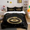 Golden Snake and Eye Design Bedding Set Bedding set (1 duvet cover, 2 pillowcases, duvet not included)