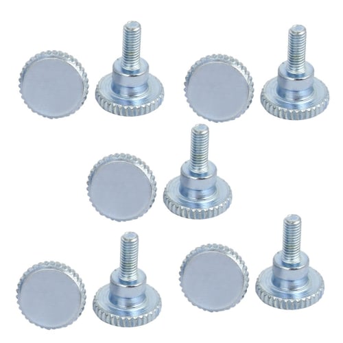 uxcell M3x8mm Metal Step Hand Screws, Knurled Thumb Screws, Pack of 10