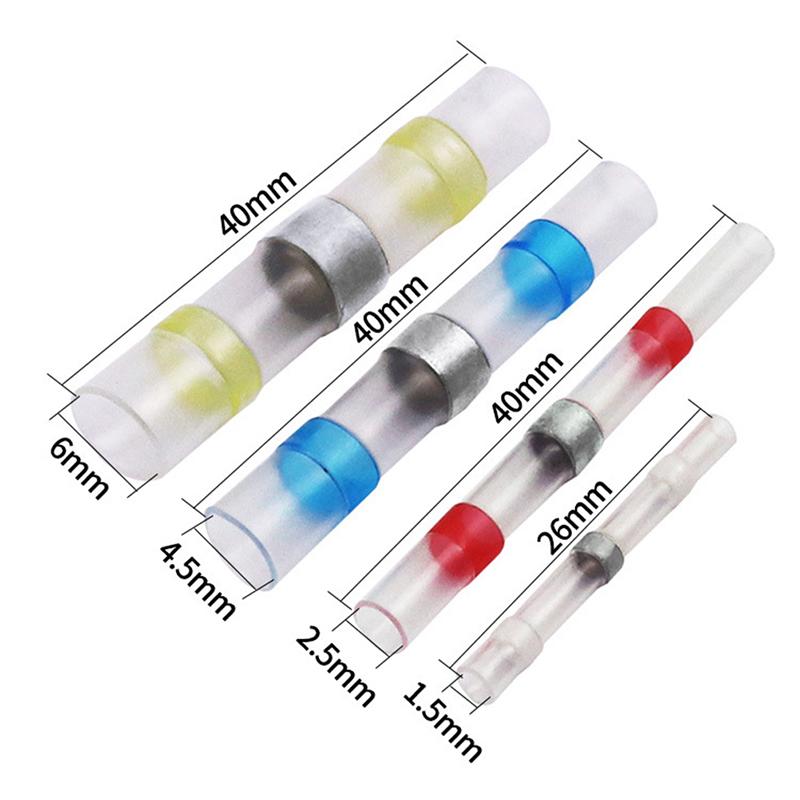 50Pcs Heat Shrink Solder Sleeve Waterproof Seal Wire Splice Connector Tube Kit