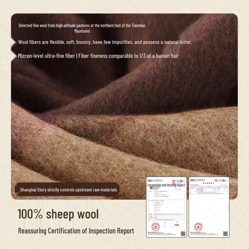 Shanghai Story 100% Wool Scarf Gift Set