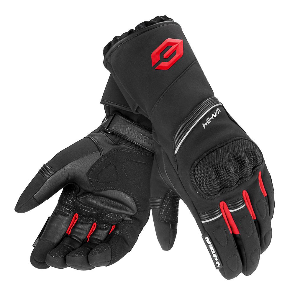 IRONRIDE Plus Velvet Anti-Fall Motorcycle Riding Gloves - Non-Slip, Warm, Off-Road Autumn/Winter Gear.