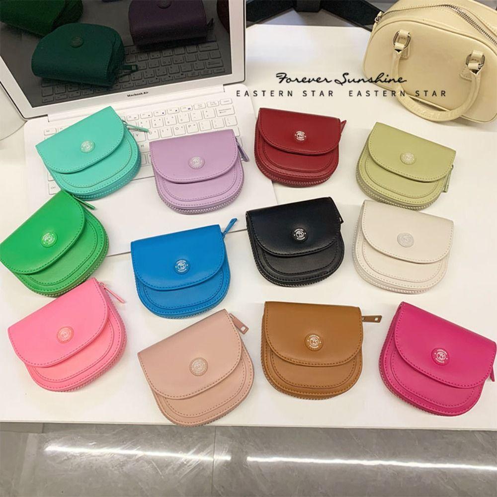 

Korean Style PU Leather Card Holder Purse Coin Pouch Portable Women Wallet Women Style 2