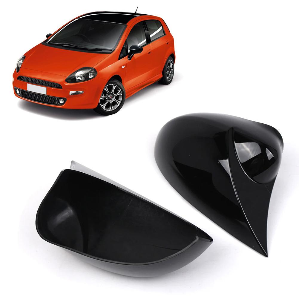 2pcs Left Right Side Mirror Covers Exterior Mirror For Fiat 500 2007-2025 For Fiat Punto 2005-2018 Side Mirror Decoration
