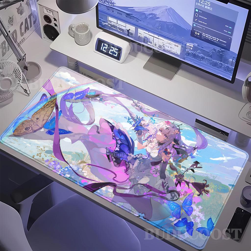 Gaming Honkai Star Rail Castorice Kawaii Girl Mouse Pad Gamer Carpet Keyboard Mat Long Computer Accessories Mousepad Desk Mats