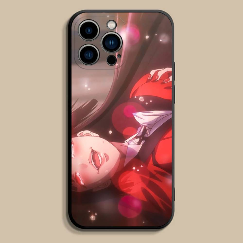 J-Jabami Y-Yumeko Anime Phone Case For iPhone 17,16,15,14,13,12,Pro,Max,Plus,E,SE4,Air,Mini Black Soft Cover