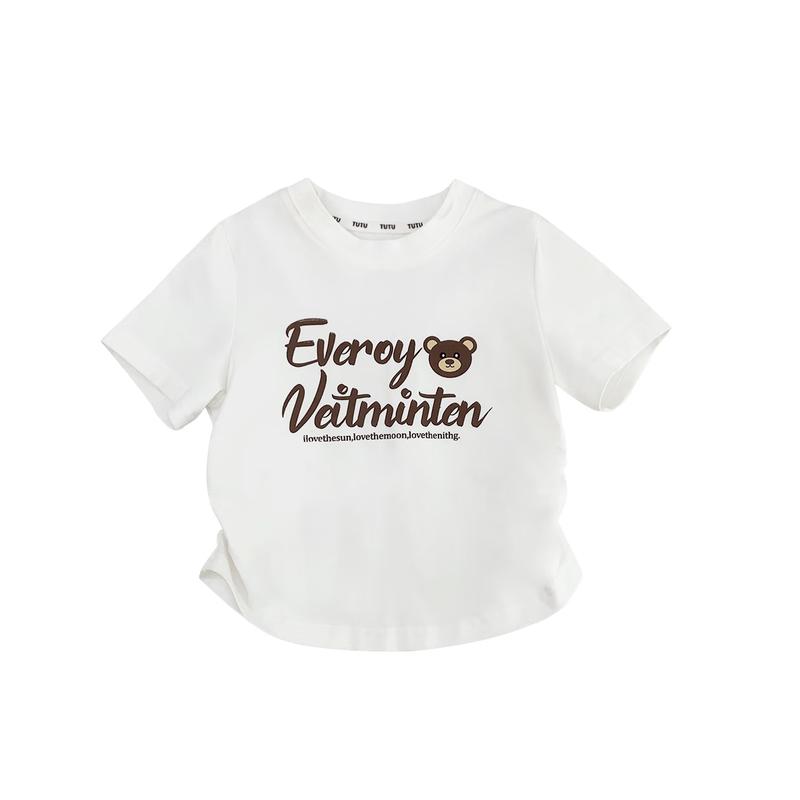 

Tutu Little Elephant Girl s Cartoon Short Sleeve T-Shirt 140