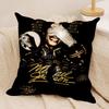 Singer Mmichael Jackson Cushion Cover Silky Short Plush Sofa Pillow Cover Hidden Zipper Soft Dustproof Case for Home Decor