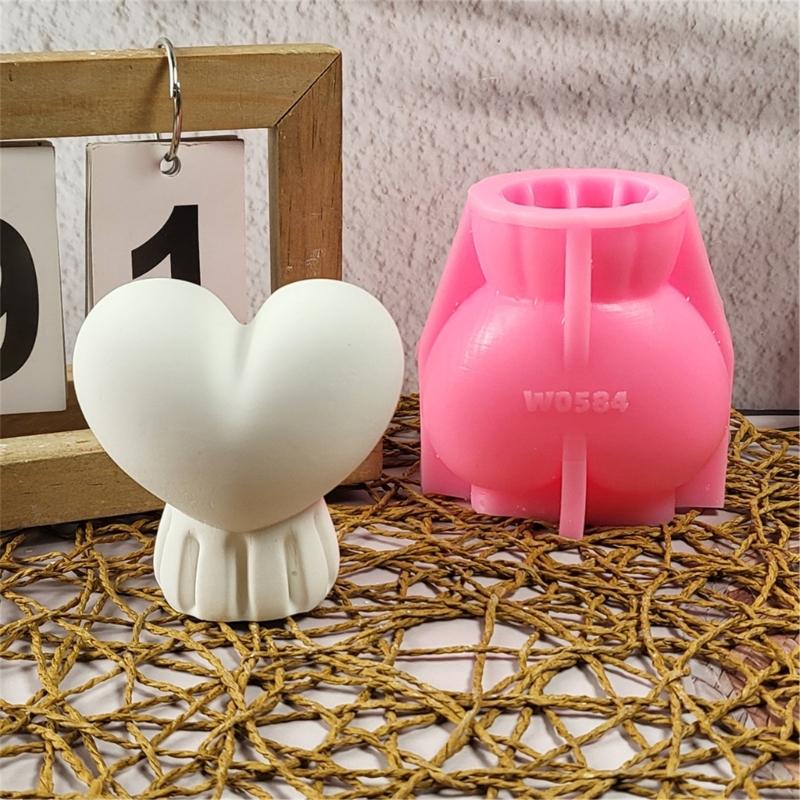 Cute Candle Mold,Love Balloon Silicone Mold for Candle Making Candle Mold for Diys Handmade Soap,Aromatherapys Candle