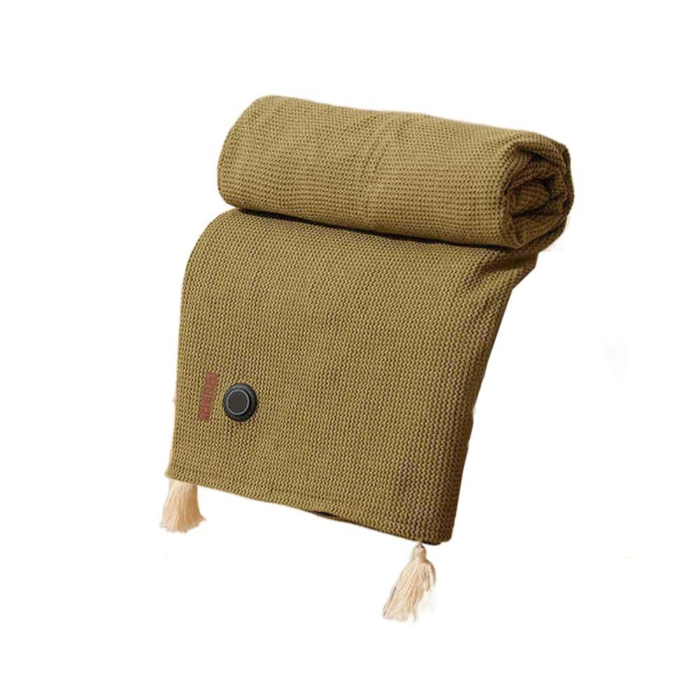 

Foldable Electric Warm Body Shawl Washable Heated Throw Blanket Office зелёный