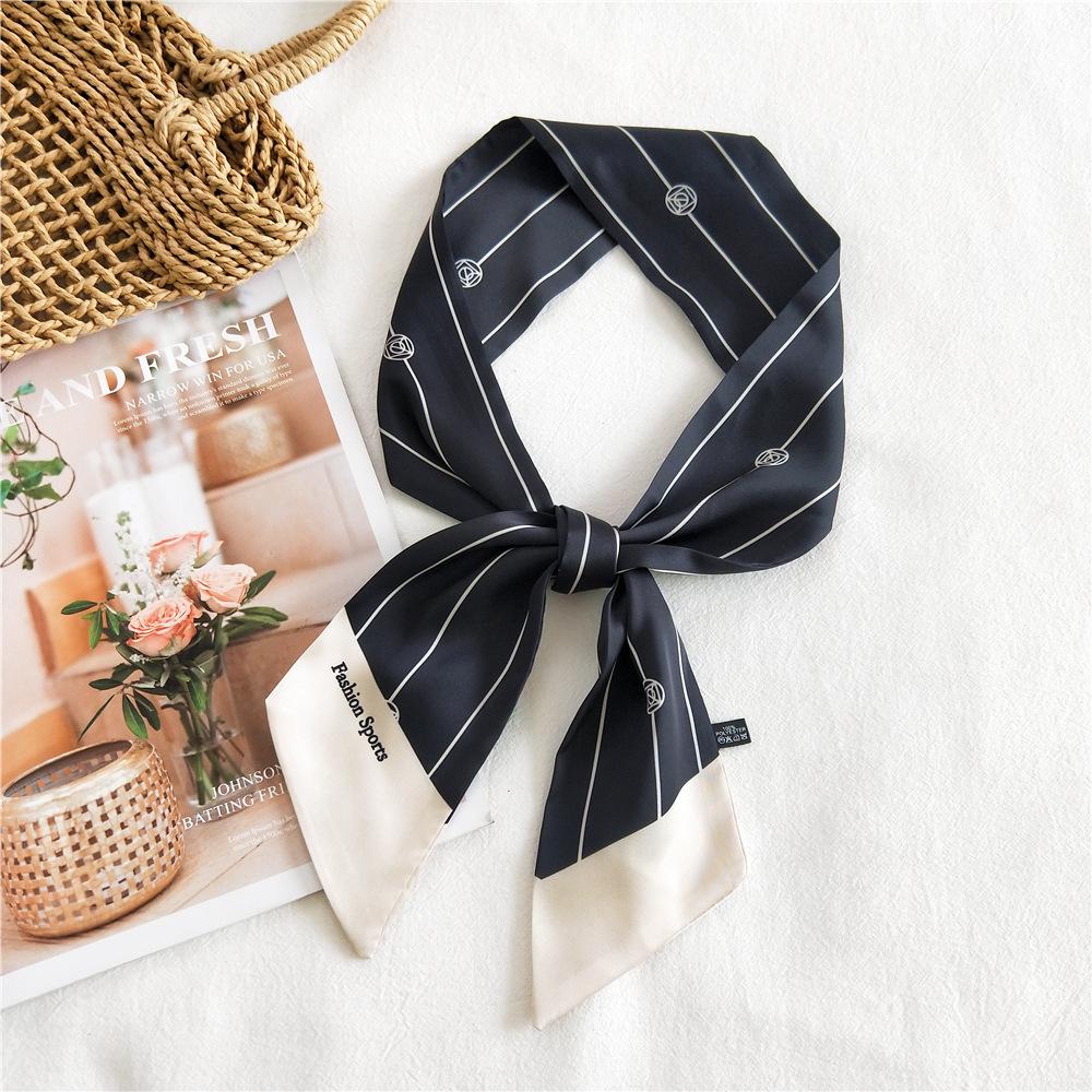 New Scarves Silk Scarves Women'S Spring And Autumn Season Long Decorative Professional Scarves Summer Thin Styles Paired With Shirts Stylish