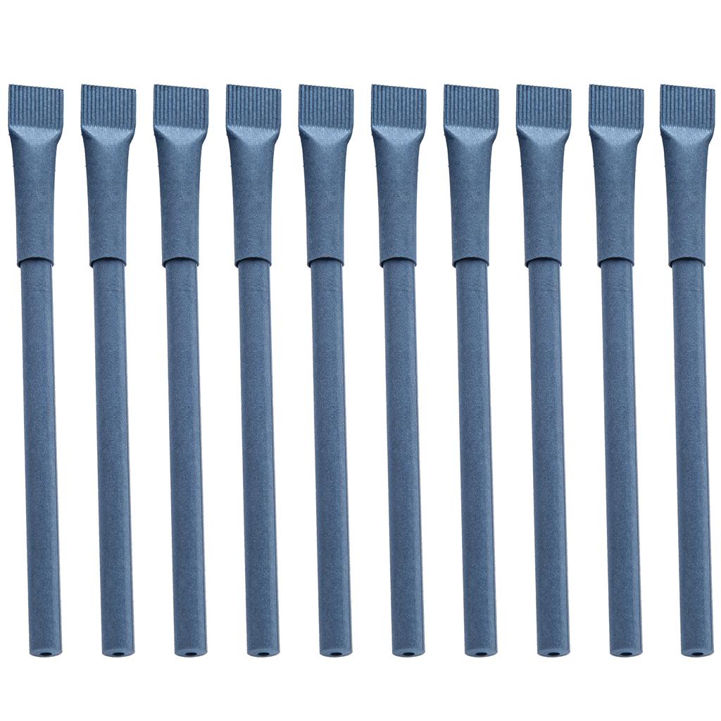 10 ks Papírové kuličkové tužky Hladké psaní Rychleschnoucí Recyklovatelné Biologicky rozložitelné Papírové tělo Tužka pro Studenty Učitele