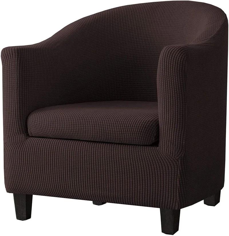 

Чехлы для стульев-ванн в стиле Split с чехлом для подушки, съемный чехол для клубного кресла с высокой эластичностью, защитный чехол для мебели