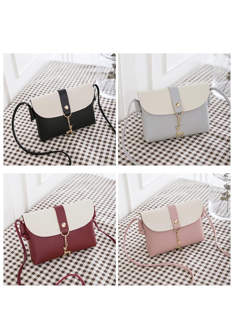 Mini Shoulder Crossbody Bag PU Leather Animal Hanger Adjustable Shoulder Strap Cell Phone Bag