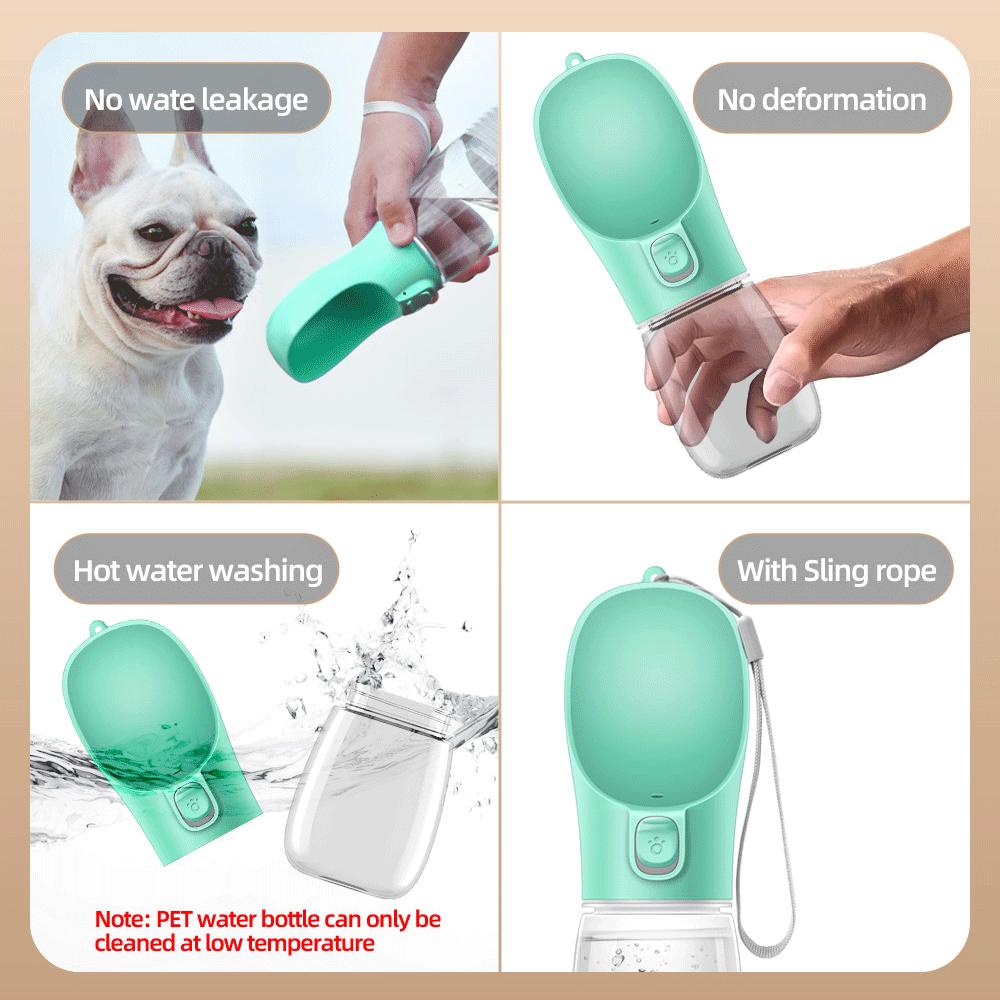 Bouteille d'eau pour chien, voyage, sport, pour animaux de compagnie, pour petits et grands chiens, chats, portable, en un clic, pour chiots, fournitures pour labradors