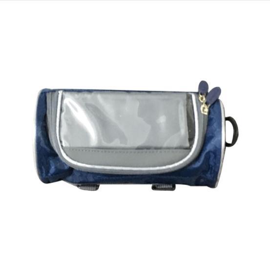 Cycling Bicycle Head Storage Bags Waterproof Shoulder Straps Tube Pockets Window Front Frame Holder Zipper Pack