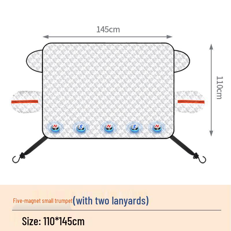 Magnetic Anti-Freeze Windshield Cover: Thickened Sunshade & Snow Protector