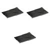 Set of 3 Smoked Black Pottery Plates X X Pottery Setomonohonpo [22.5 14.3 2cm] Plates, Ceramic,