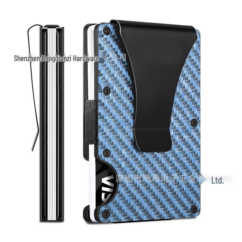 Carbon Fiber RFID-Blocking Minimalist Men's Card Holder Wallet