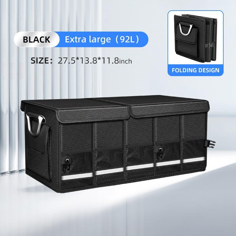 Large Capacity Foldable Car Trunk Organizer Box Oxford Fabric Storage Bin SUV Sedan Hatchback