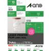 Label Laser Printer Matte A4 10 28430 A-One Stickers, Compatible, Film, Size, Uncut, Sheets,