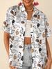 Women's Full-Body Animal Print Button-Up Shirt Short-Sleeve Collar Blouse Casual Daily Wear Spring Summer Fall Non-Matching Styl