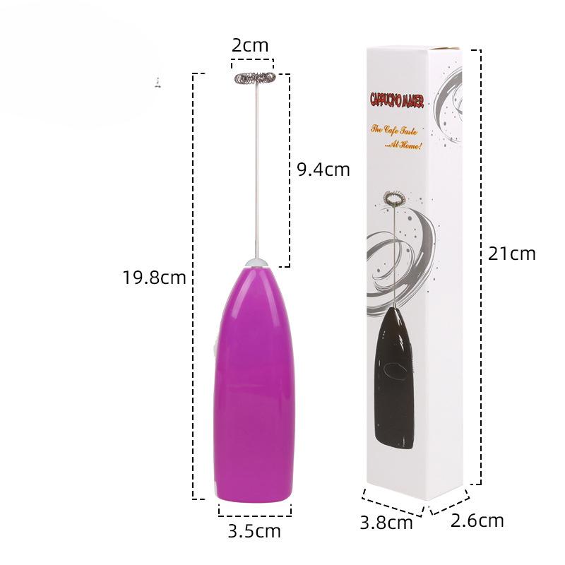 

Электрический миксер для кофе, вспениватель молока, ручной венчик для яиц, взбиватель молока, электрическая мешалка для кухни фиолетовый