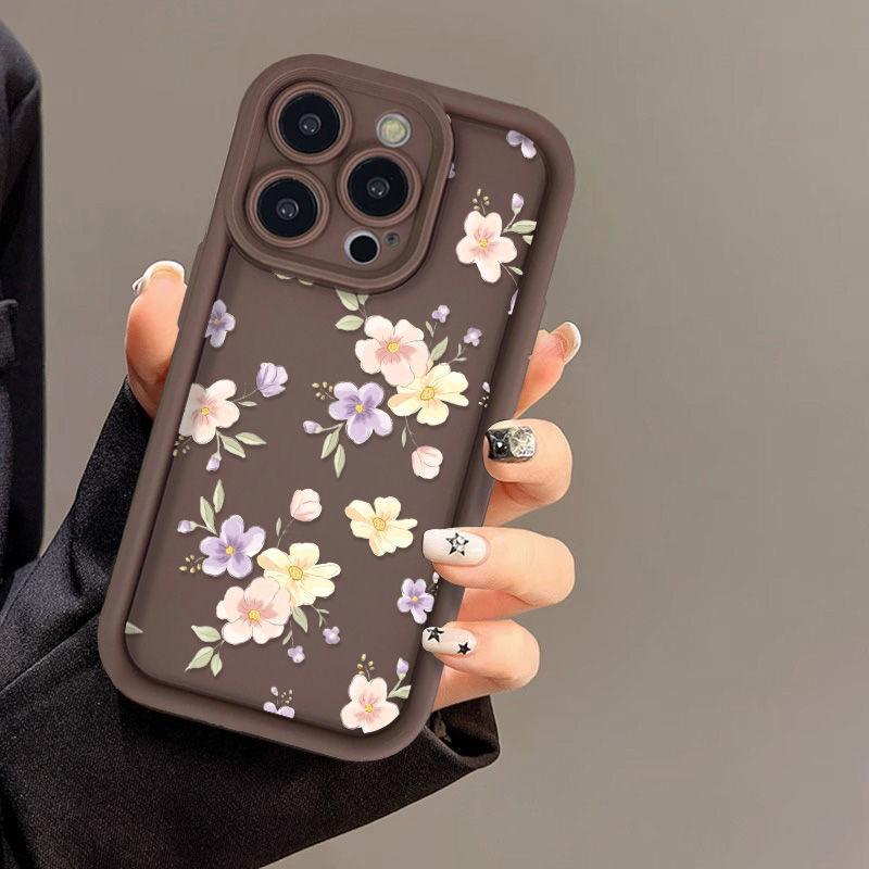 Colored Small Flowers for iPhone17PorMax Mobile Phone Case 17 Apple 16 Matte 14/15 Foreign Trade Factory