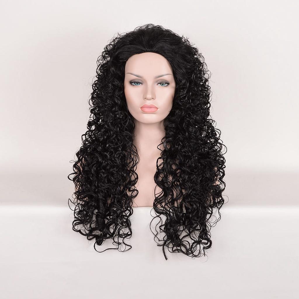Atemberaubende Moana Maui Cosplay-Perücke mit luxuriösem schwarzem Afro-Kinky-Lockenhaar