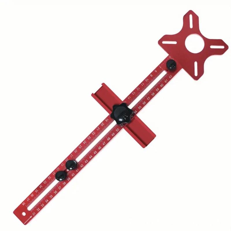 Extended 3 In 1 Router Milling Groove Bracket 9-61cm Radius Router Circle Cutting Jig Aluminum Cabinet Hardware Jig for Woodwork