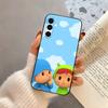 Exploration journey P-Pocoyo-es Phone Case Black Silicone Soft For Samsung Galaxy A73,A72,A71,A70,A53,A52,A51