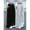 Women's Drawstring Jogging Pants, Casual and Comfortable with Pockets, Mid Waist Sports Pants, Suitable for All Seasons