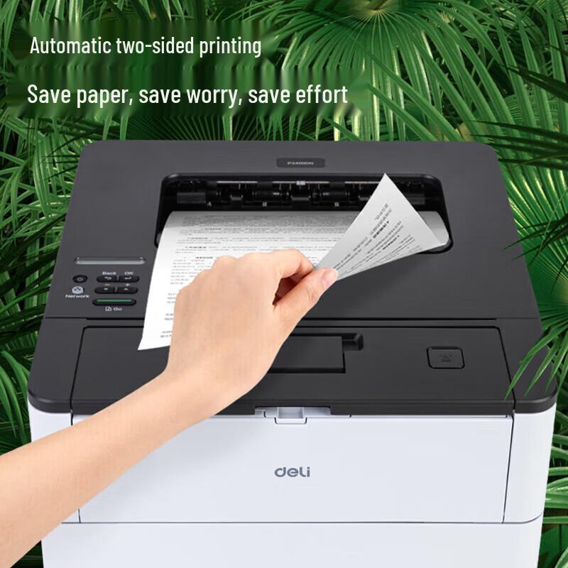 Deli P3400DN A4 Black and White Laser Printer CN plug (adapter included)