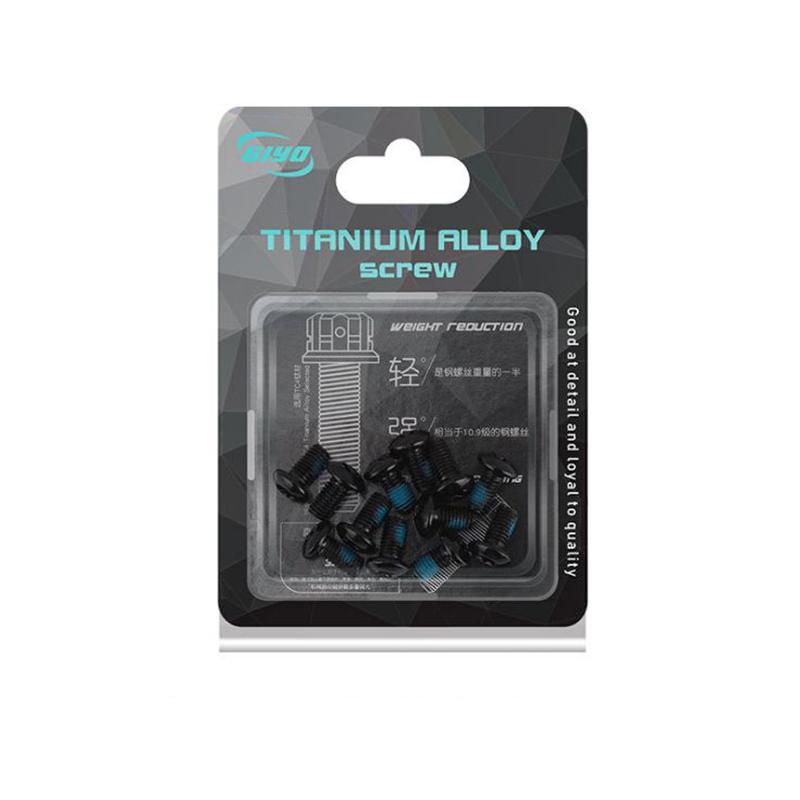 Pack Of 12 Steel Mountain Bike Bicycle Colored Brake Rotor Disc Screws T25 M5*10