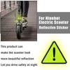 1pcs Car Reflective Stickers Automobile Motorcycle Scooter Body Decorative Triangle Warning Label Decal Accessories
