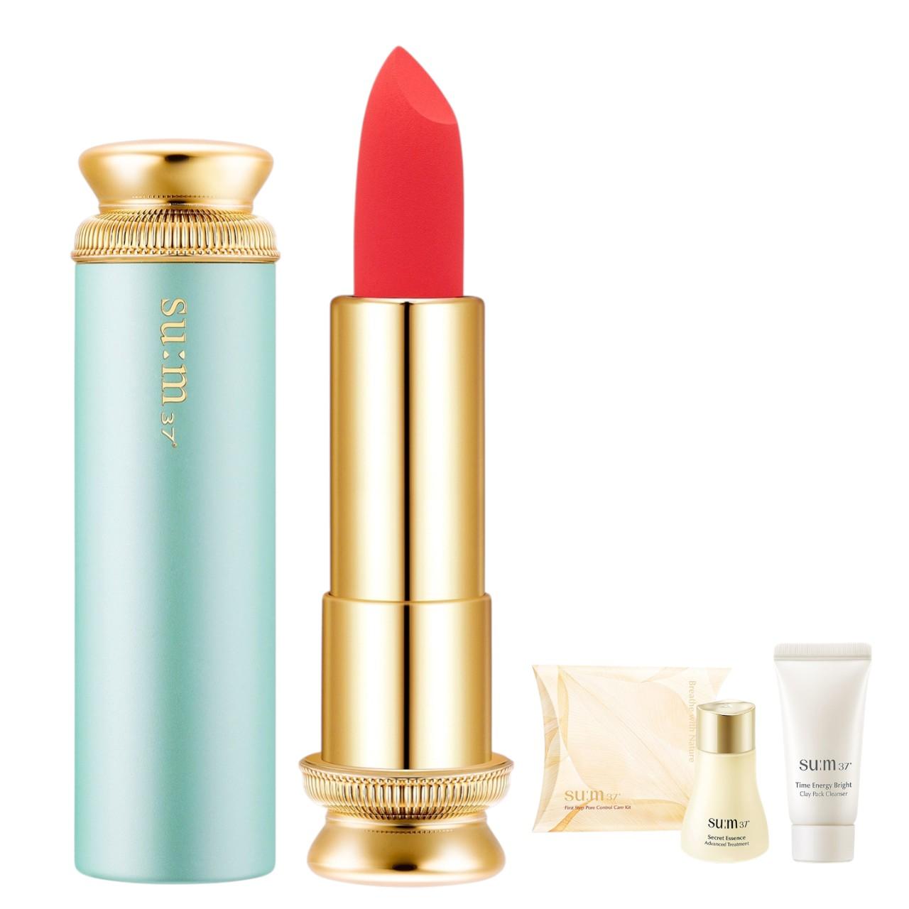 Su:m37 LosecSumma Velvet Lipstick High-Pigment Matte Finish 3.8g (Peach Coral) + Special Gift Included