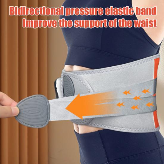 Heated Waist Brace Back Pain Relief Cordless Heating Pad with Massager Men Women Adjustable Heat Therapy